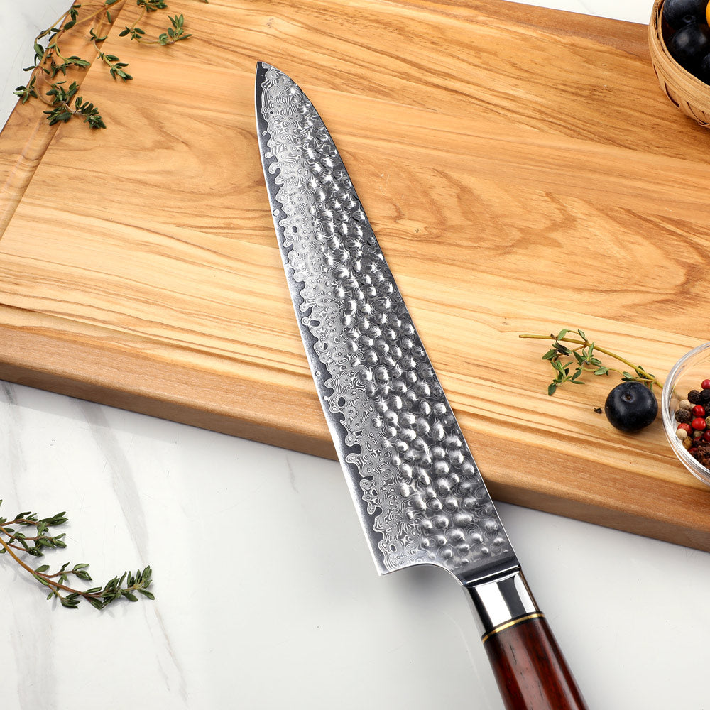 Santoku Damascus 67 Capas — Filo Japonés Premium