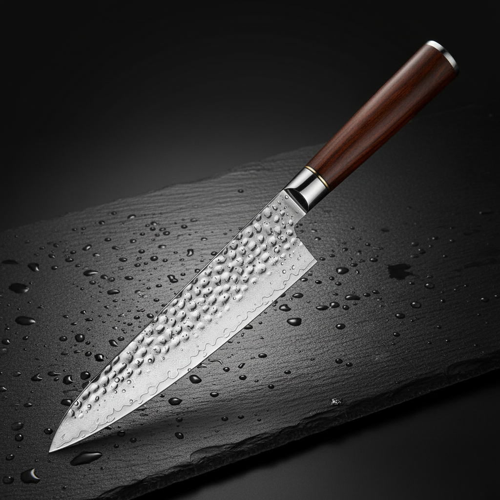 Santoku Damascus 67 Capas — Filo Japonés Premium